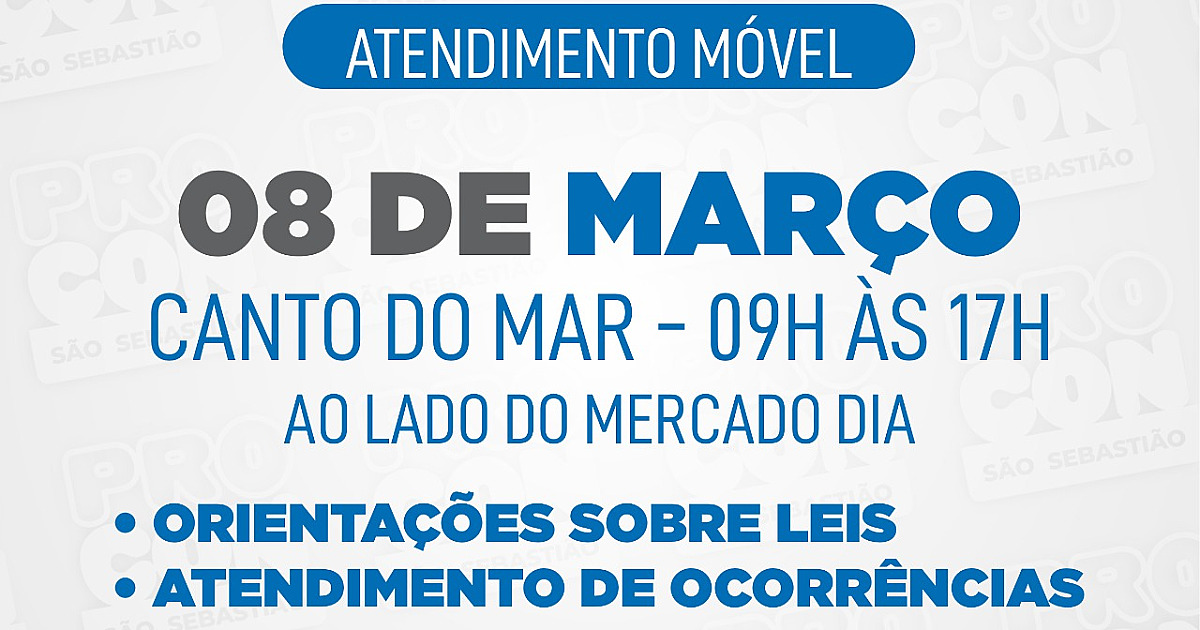 Procon de São Sebastião promove atendimento móvel a munícipes do Canto do Mar