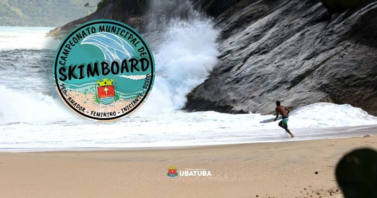 Praia da Sununga receberá Campeonato Municipal de Skimboard e Disco