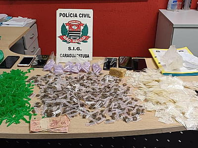 Civil prende traficante e comparsa adolescente no Jaraguazinho nesta terça-feira (19)