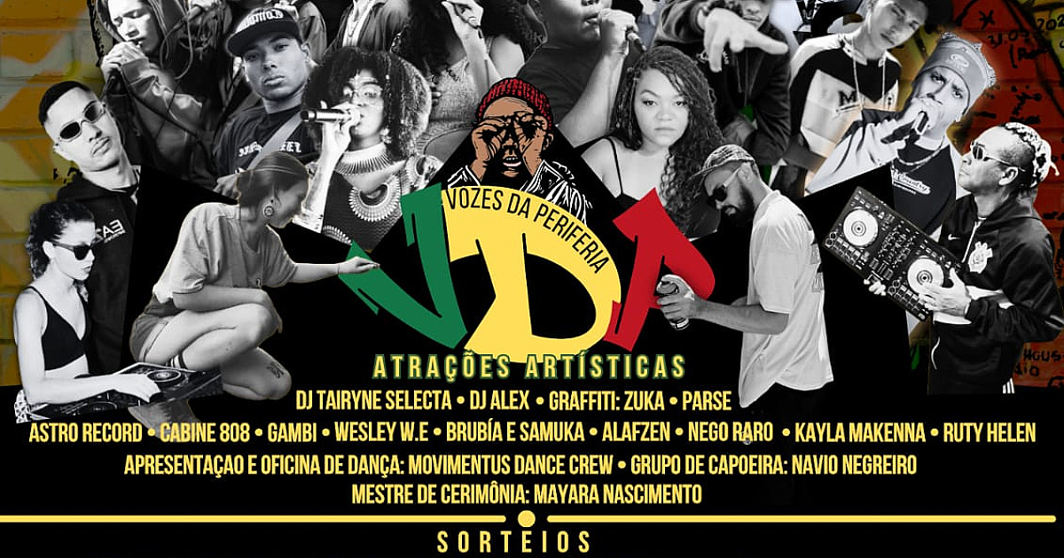 Hip-Hop e arte da periferia ganham espaço na 1ª edição do Vozes da Periferia em São Sebastião