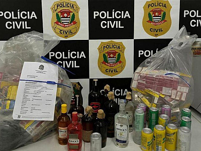 Fiscalização apreende bebidas e cigarros ilegais durante operação em Ubatuba