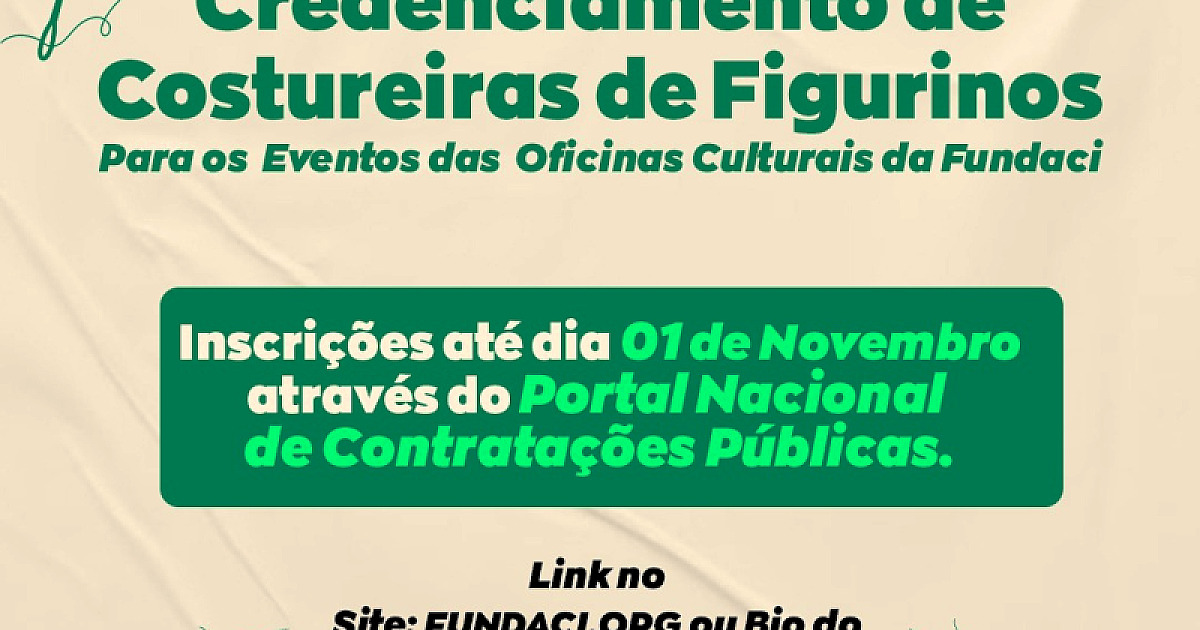 Fundação Arte e Cultura de Ilhabela abre credenciamento para costureiras da cidade