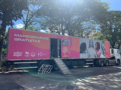 Carreta de mamografia chega a São Sebastião para a detecção gratuita do câncer de mama