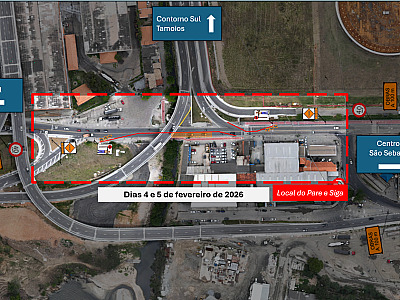 Obras no Porto de São Sebastião alteram tráfego na Tamoios nesta semana