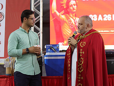 Reinaldinho Moreira participa da abertura da Festa do Padroeiro de São Sebastião