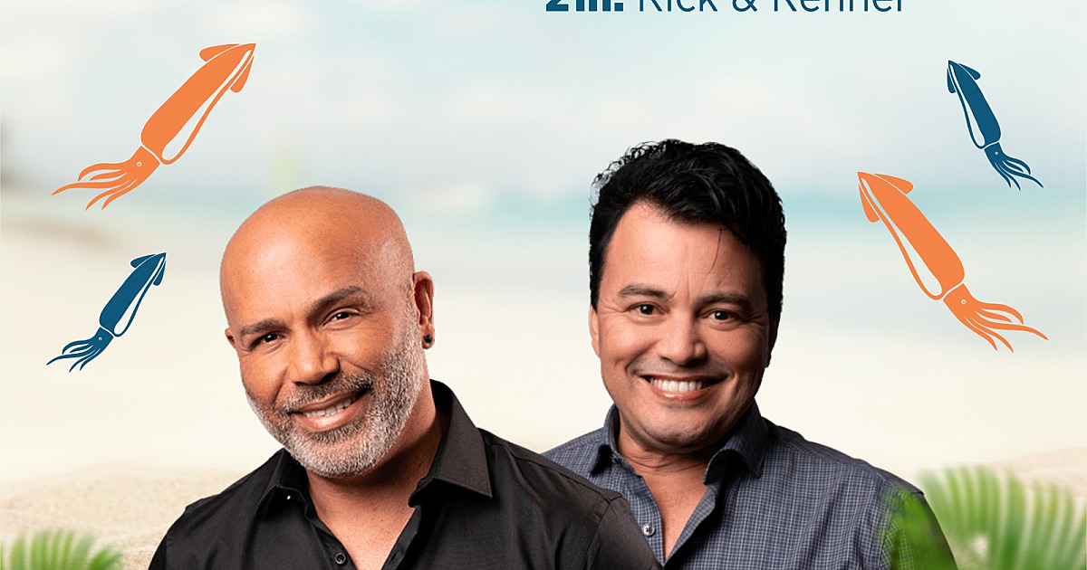 Dupla Rick e Renner abre programação do Festival da Lula de Ilhabela