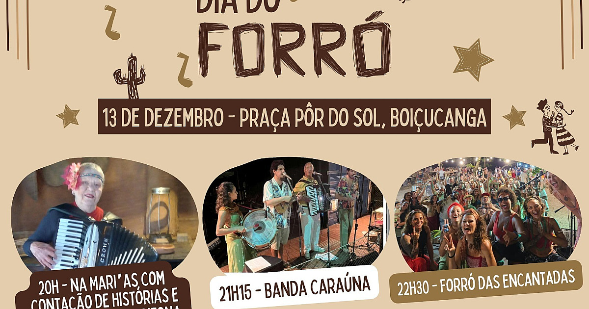São Sebastião celebra Dia Nacional do Forró com programação especial em Boiçucanga