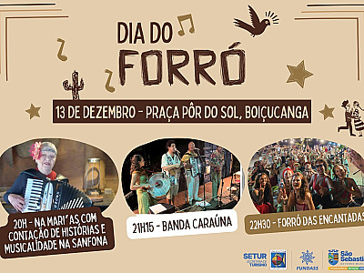 São Sebastião celebra Dia Nacional do Forró com programação especial em Boiçucanga
