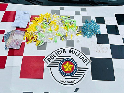 No Parque Guarani, PM prende traficante com cocaína e crack