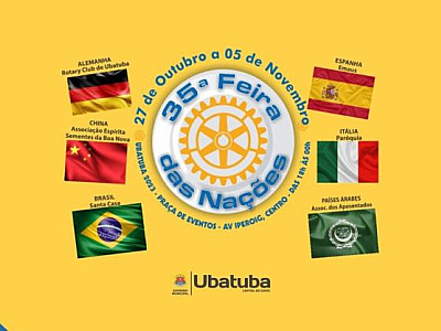 35ª Feira das Nações é atração de lazer durante feriado prolongado em Ubatuba