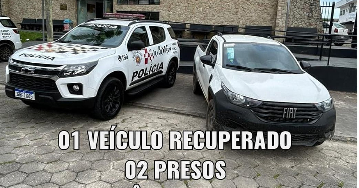 PM recupera carro roubado no Morro do Chocolate em Caraguatatuba