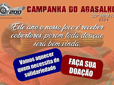 PM inicia Campanha do Agasalho 2024