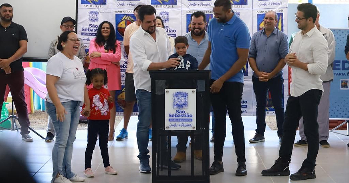 Prefeito Felipe Augusto inaugura nova creche em Barra do Una e anuncia entrega de mais 2 unidades para os próximos dias