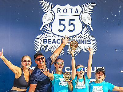 2ª etapa do Circuito Rota 55 de Beach Tennis chega a Barra do Una neste fim de semana