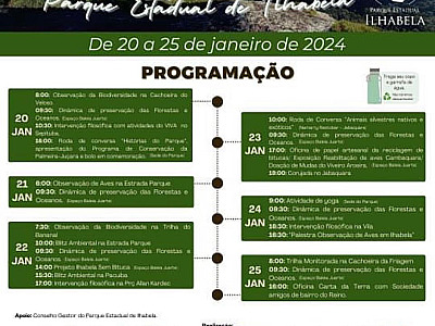 Parque Estadual de Ilhabela terá programação especial de 47 anos