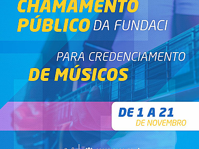 Fundação Arte e Cultura de Ilhabela abre chamamento público para credenciamento de músicos de Ilhabela