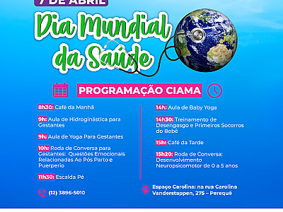 Ilhabela terá tenda de atendimentos no Dia Mundial da Saúde