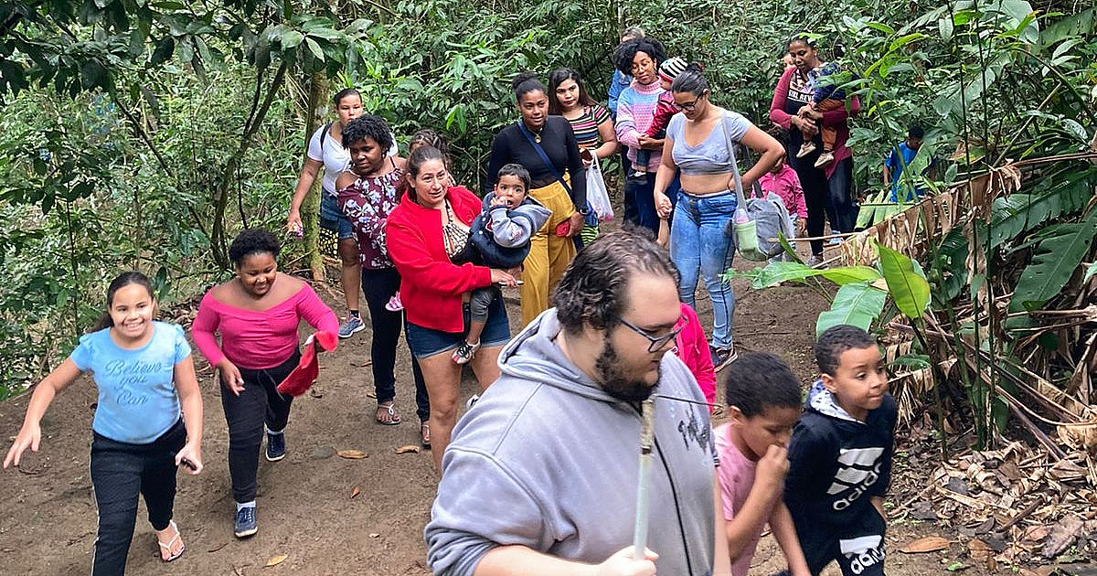 Beneficiários do Programa Criança Feliz visitam o Viveiro Municipal