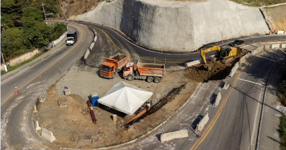 Obra do Contorno Sul avança em São Sebastião