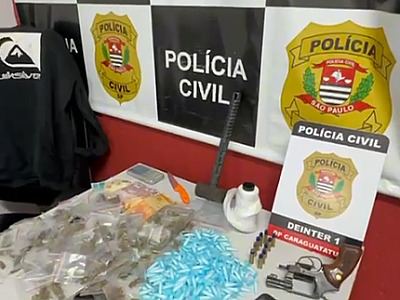 Operação da Polícia Civil prende três por tráfico e tentativa de homicídio em Caraguatatuba