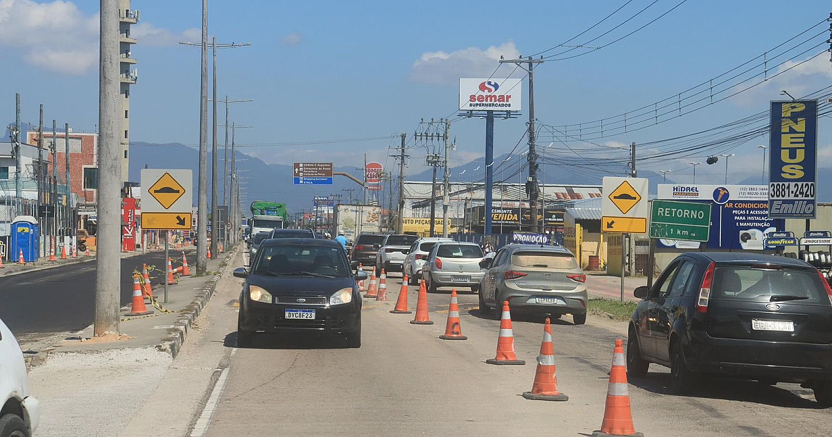 DER divulga rotas alternativas para evitar congestionamento em obra de rodovia em Caraguá