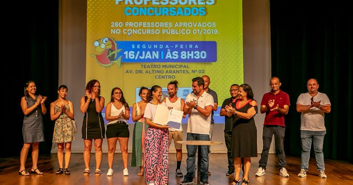 Prefeitura de São Sebastião realiza posse de 122 professores concursado no dia 24