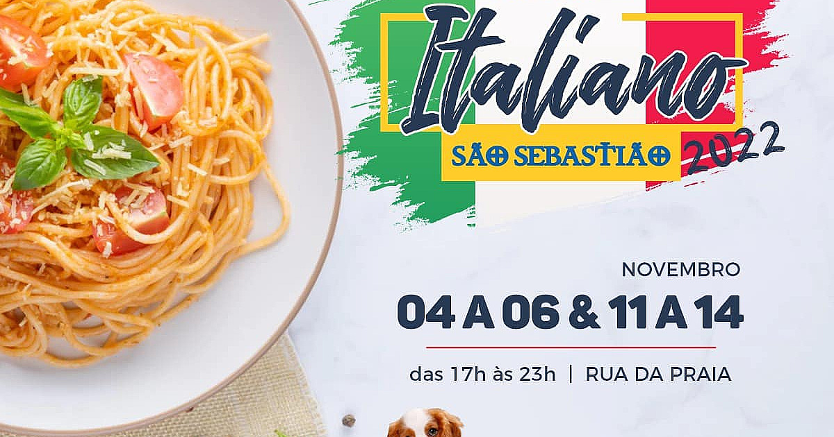 Prefeitura realiza Festival Italiano de São Sebastião no mês de novembro