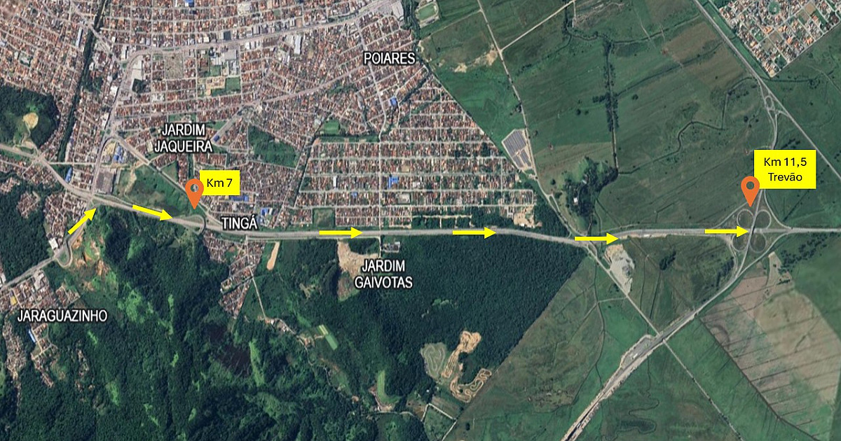 Viaduto de acesso ao Contorno Norte será interditado por 24 horas