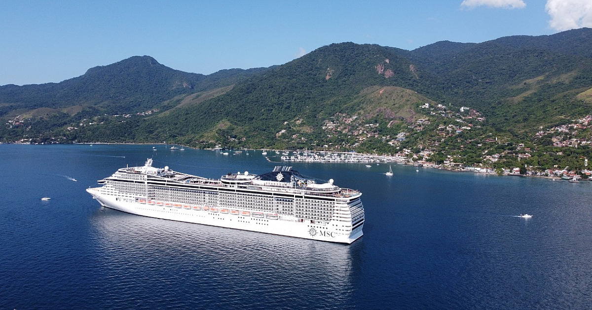 MSC Fantasia volta a Ilhabela com charme e tripulação de 4 mil turistas nesta sexta-feira