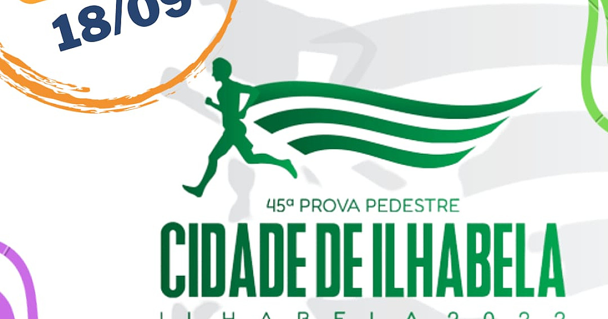 45º Prova Pedestre Cidade de Ilhabela tem 700 inscritos