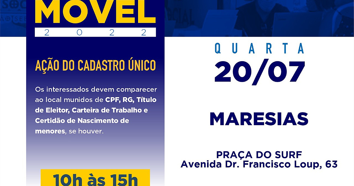 Prefeitura realiza Ação Social Móvel no bairro Maresias