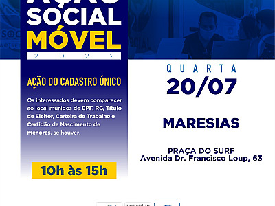 Prefeitura realiza Ação Social Móvel no bairro Maresias