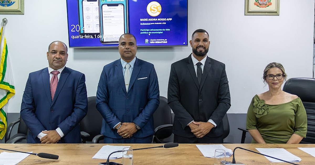 Edgar Celestino é eleito novo presidente da Câmara de São Sebastião