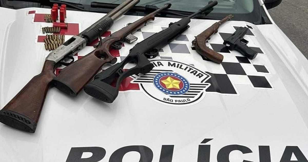 Homem é preso por posse ilegal de armas e munições na Costa Norte de São Sebastião