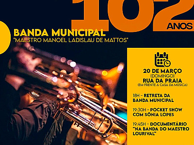 Apresentação da Banda Municipal “Maestro Manoel Ladislau de Mattos” é retomada neste domingo (20)