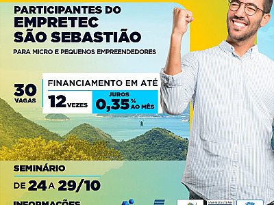 Banco do Povo de São Sebastião disponibiliza crédito para empresários participantes do Empretec 2022