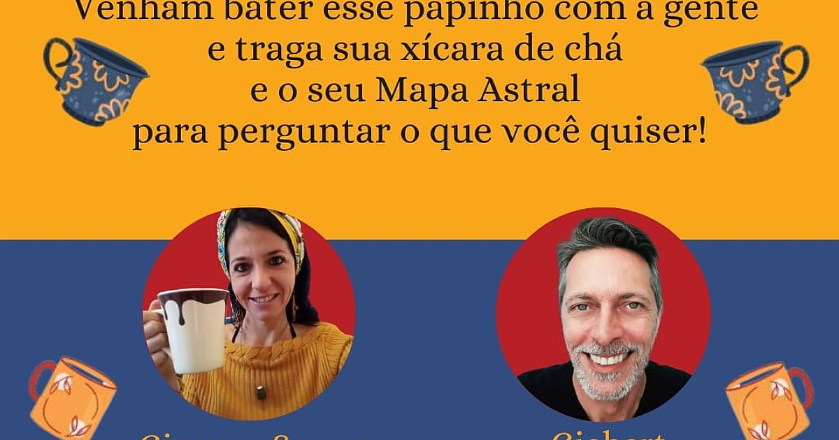 Terapeutas holísticos realizam Live "Chá com as Estrelas" nesta sexta-feira no Instagram