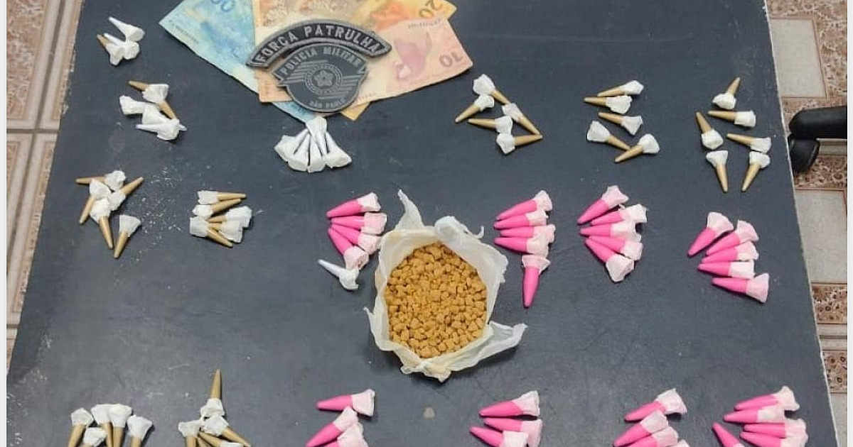 PM prende traficante com crack e cocaína na costa sul de São Sebastião