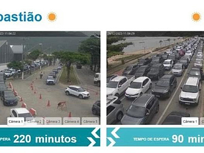 Frente fria traz refresco para o calor, para a balsa e causa espera de 4h na travessia