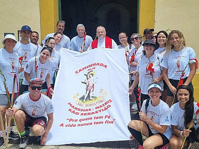 Dia do Padroeiro tem caminhada, procissão e missa campal em São Sebastião