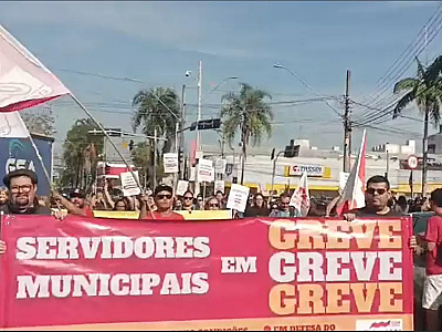 Servidores municipais de Jacareí entram em greve nesta segunda