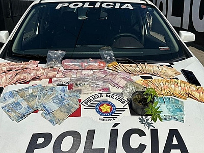 Polícia Militar prende casal com drogas e dinheiro proveniente do tráfico em Ubatuba