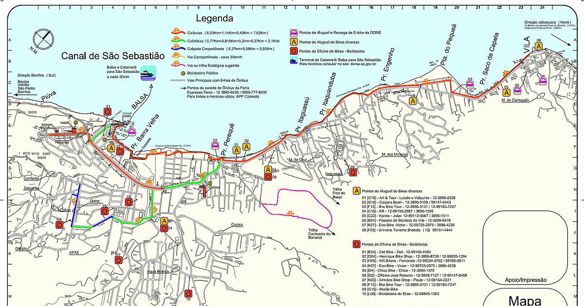 Acidente envolvendo ônibus e bicicleta reacende debate sobre necessidade de melhorias e ampliação do sistema cicloviário de Ilhabela