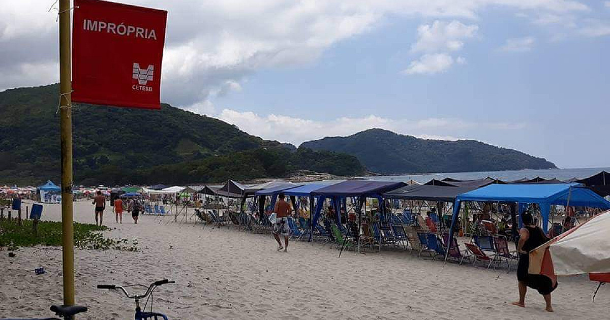 Litoral tem 3 praias impróprias para o banho neste fim de semana
