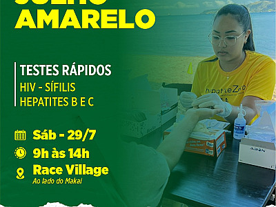 Ilhabela realiza ação do “Julho Amarelo” no Race Village neste sábado