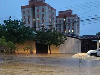 Temporal no Litoral Norte causa falta de água em Caraguá