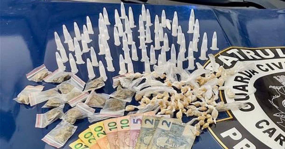 Homem é preso por tráfico de drogas próximo a escola em Caraguatatuba