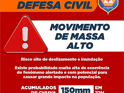 Chuva forte atinge São Sebastião, sirene é acionada e escola na Barra do Sahy é aberta como ponto de abrigo