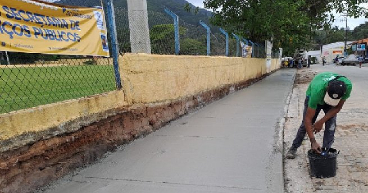 Prefeitura de São Sebastião inicia obra de adequação de calçadas em Barra do Una