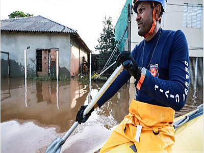 S.S envia mais de 30 mil litros d’ água para vítimas da chuva no Sul